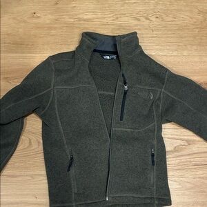 The North Face Boys Fleece Heather sweater jacket Boys Small 7-8
